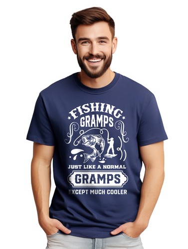 Fishing Gramps Just Like Me t-shirt - Funny and Experienced! Funny t-shirt, Unis - Picture 4 of 90