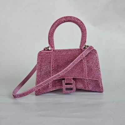 Balenciaga Hourglass XS verzierte Henkeltasche oben