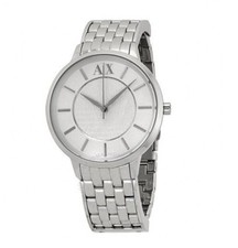 NEW ARMANI EXCHANGE OLIVIA SILVER TONE,STAINLESS STEEL WATCH-AX5306