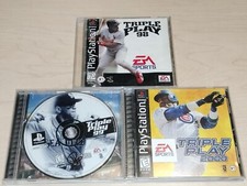 Sony PlayStation 1 - PS1 - MLB 3 Game Lot - Triple Play 98, 99, 2000 Baseball