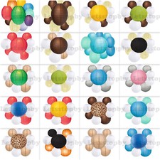 10 pcs Round Mixed Sized Paper Lanterns LED Light Wedding Party decoration DIY