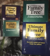    2 ULTIMATE FAMILY TREE  PLATINUM FAMILY TREE SOFTWARE  Books/Manuals L  k
