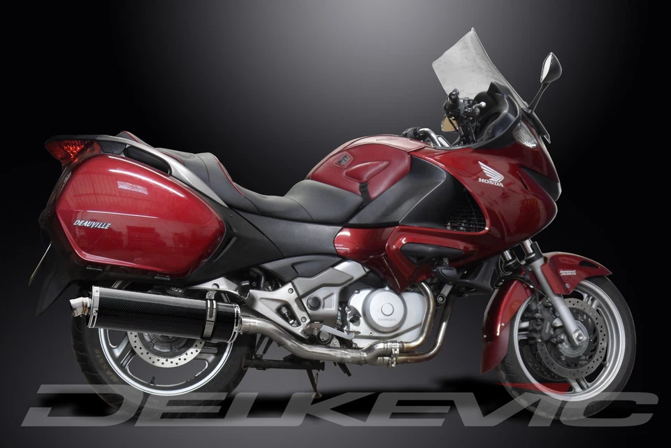 Kit silenciador escape carbono ovalado 18" Slip On Honda NT700V Deauville 2006-2015 Foto 4 de 4