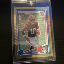2023 Donruss Football Quinshon Judkins Rated Rookie Press Proof #330/50 Browns