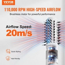 New Hair Dryer Styler, Ionic Hair Dryer Brush, 110,000RPM High-Speed Hot Air S