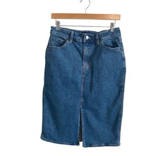 Gap Denim Midi Skirt Medium Indigo Pencil Slit Size 8/29