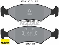 Textar 2310301 Bremsbelagsatz FüR Scheibenbremse Bremsbelagsatz