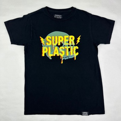 Superplastic Mens Skull Graphic T-Shirt Black Cotton Streetwear Small