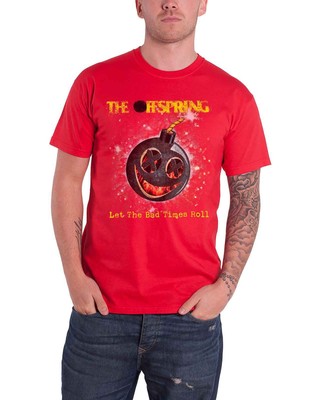 The Offspring T Shirt Hot Sauce Band Logo Nue offiziell Herren Rot
