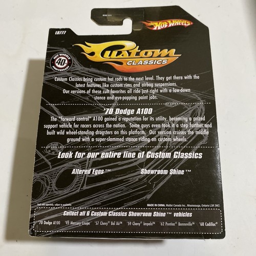Hot Wheels '70 Dodge A100 Custom Classics Showroom Shine - 1:43 - Foto 3 di 3
