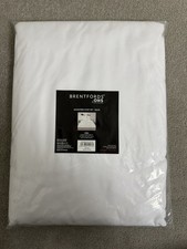 Brentfords White King Duvet Cover Set Microfibre Bedding 3pc OHS