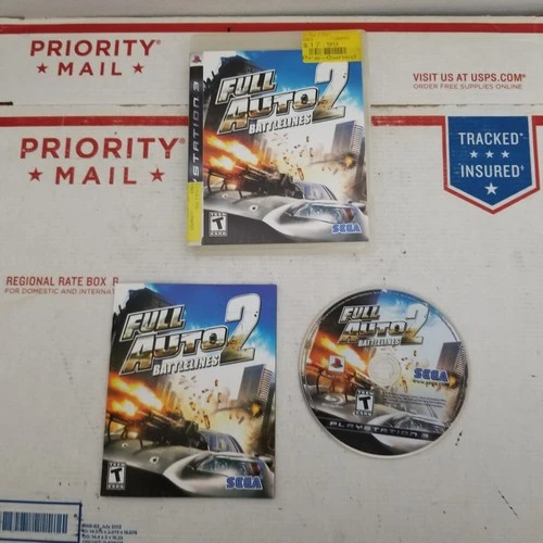 Full Auto 2: Battlelines (Sony PlayStation 3, 2006) Complete in Box CIB