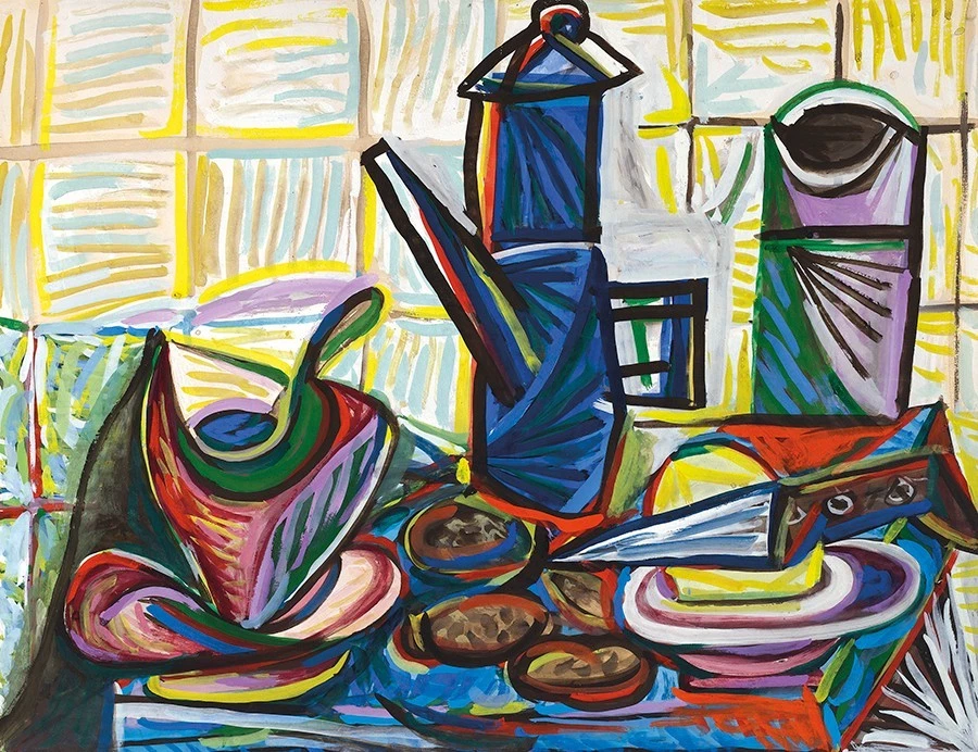 stretched canvas art print giclée or poster or pillow pablo picasso la cafetiere - Image 2 of 4