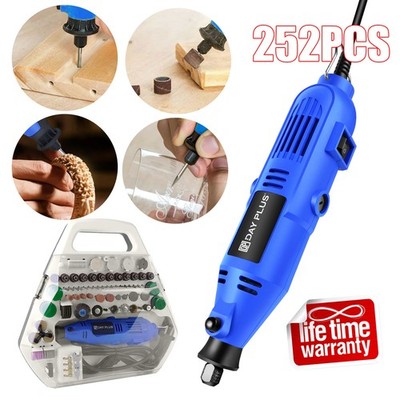 252stk Mini Drehwerkzeug Schleifset Polierset Drill Zubehör Schleifer Für Dremel