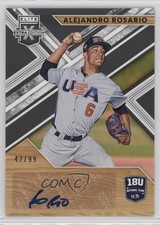 2019 Panini Elite Extra Edition Black 42/99 Alejandro Rosario #18U-AR Auto 19wd
