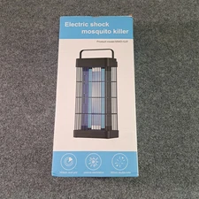 NON TOXIC OUTDOOR AND INDOOR ELECTRIC SHOCK MOSQUITO KILLER BUG ZAPPER - BLACK