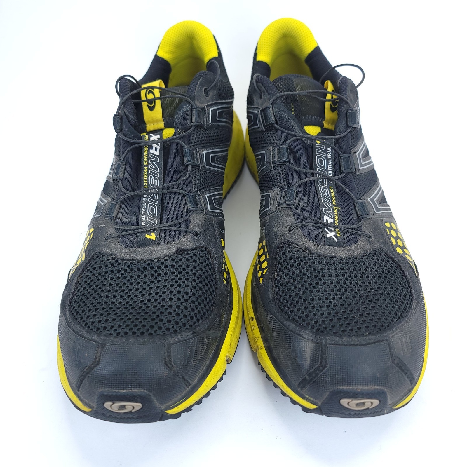 Salomon Xr Mission1 Sneakers Uomo Autentiche Nero Giallo Taglia 13 128445