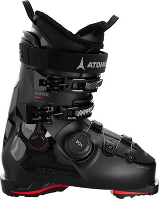 Atomic Hawx Prime 100 BOA Men's Ski Boots, Black/Red, M28/28.5 MY26