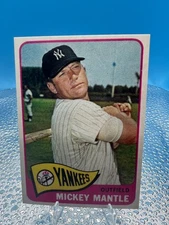 1965 TOPPS #350 MICKEY MANTLE (EX) ~ novelty card