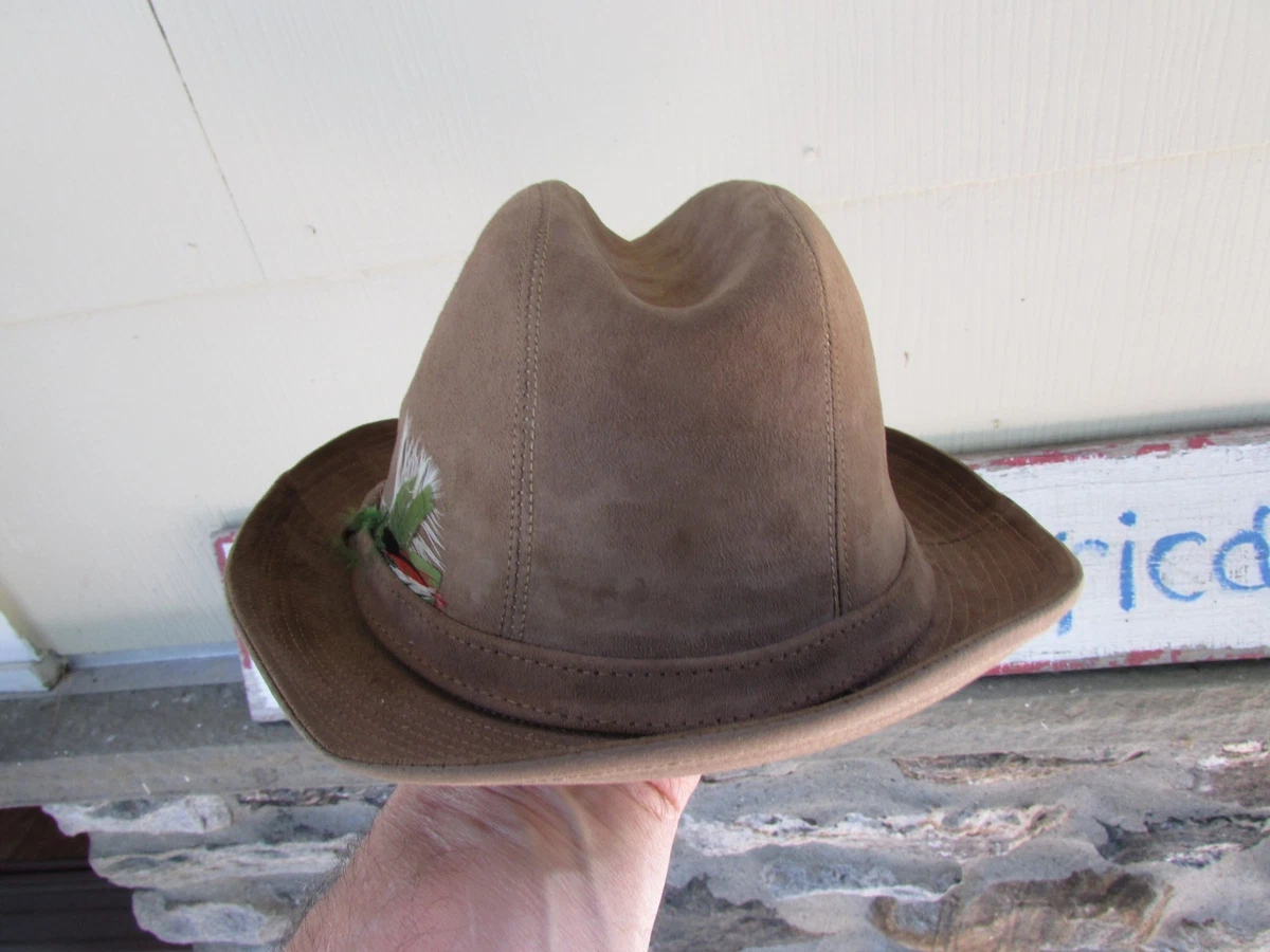Leather Fedora Original Vintage Hats for Men for sale | eBay