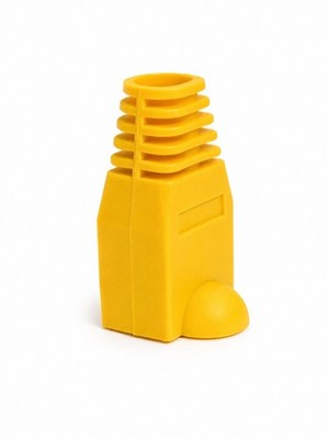 Tülle für RJ45 Crimp Stecker Gelb Knickschutz Modular Patch LAN Kabel CAT 5 6 7