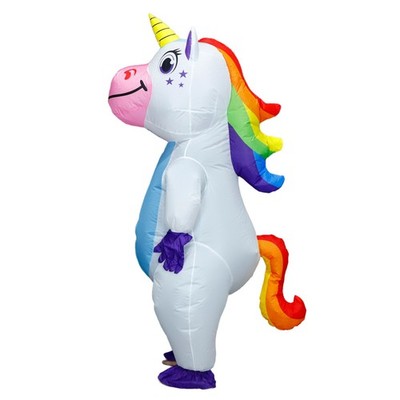 7' Cute Unicorn Inflatable Costume Adult for Halloween Cosplay Party Fancy Dress
