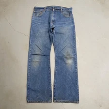 Y2K Distressed Worn Levi's 517 Bootcut Jeans