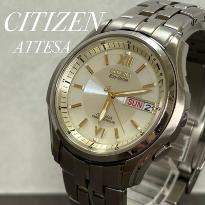 CITIZEN ATTESA Eco-Drive Radio-Controlled Watch Titanium From Japan A2275