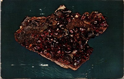 Picher, OK Sphalerite (Ruby Zinc) Crystals/Mining Town/1995/Russell Filer-A151