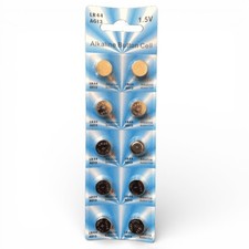 Button Battery LR44 10 PACK LR44 AG13 A76 L1154 357 303 LED 1.5V Cell Alkaline