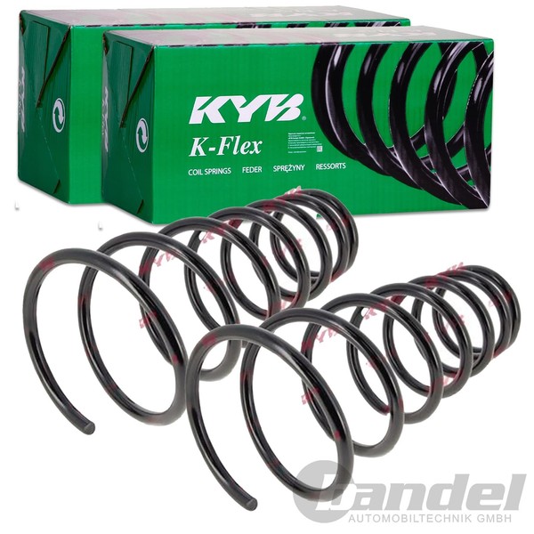 2X KYB K-FLEX Fahrwerksfedern Hinten Passend FÜR Hyundai Accent Links+Rechts-image