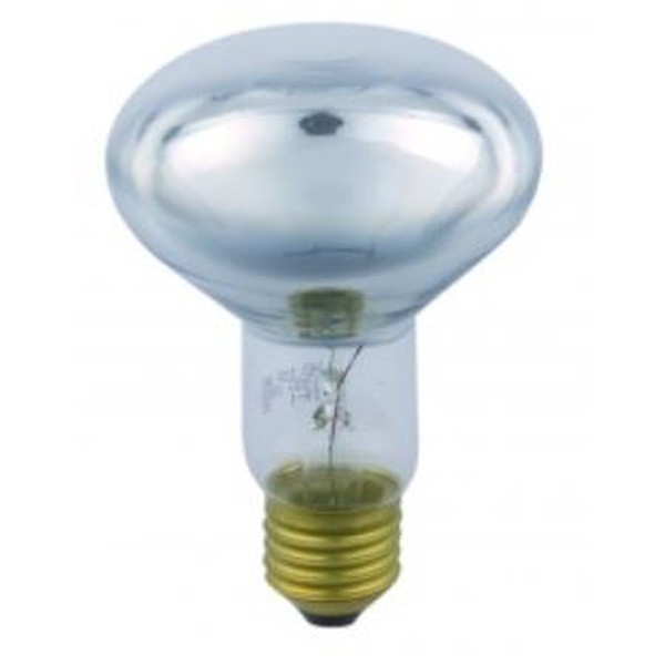 R80 IR1 Radiant Infrared Bulb KWOKA 75W E27 230V Clear Glass Soft