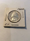 1964 D Washington Silver Quarter 90% Silver