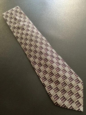 Vintage EUC Gordon & Ferguson Geometric Silk Tie USA Necktie 58 X 4 - Image 1 of 4