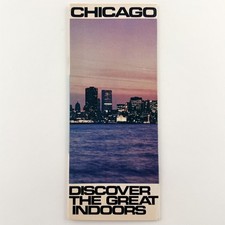 Chicago 1971 Discover The Great Indoors Multi-Page Brochure Colorful City Photos