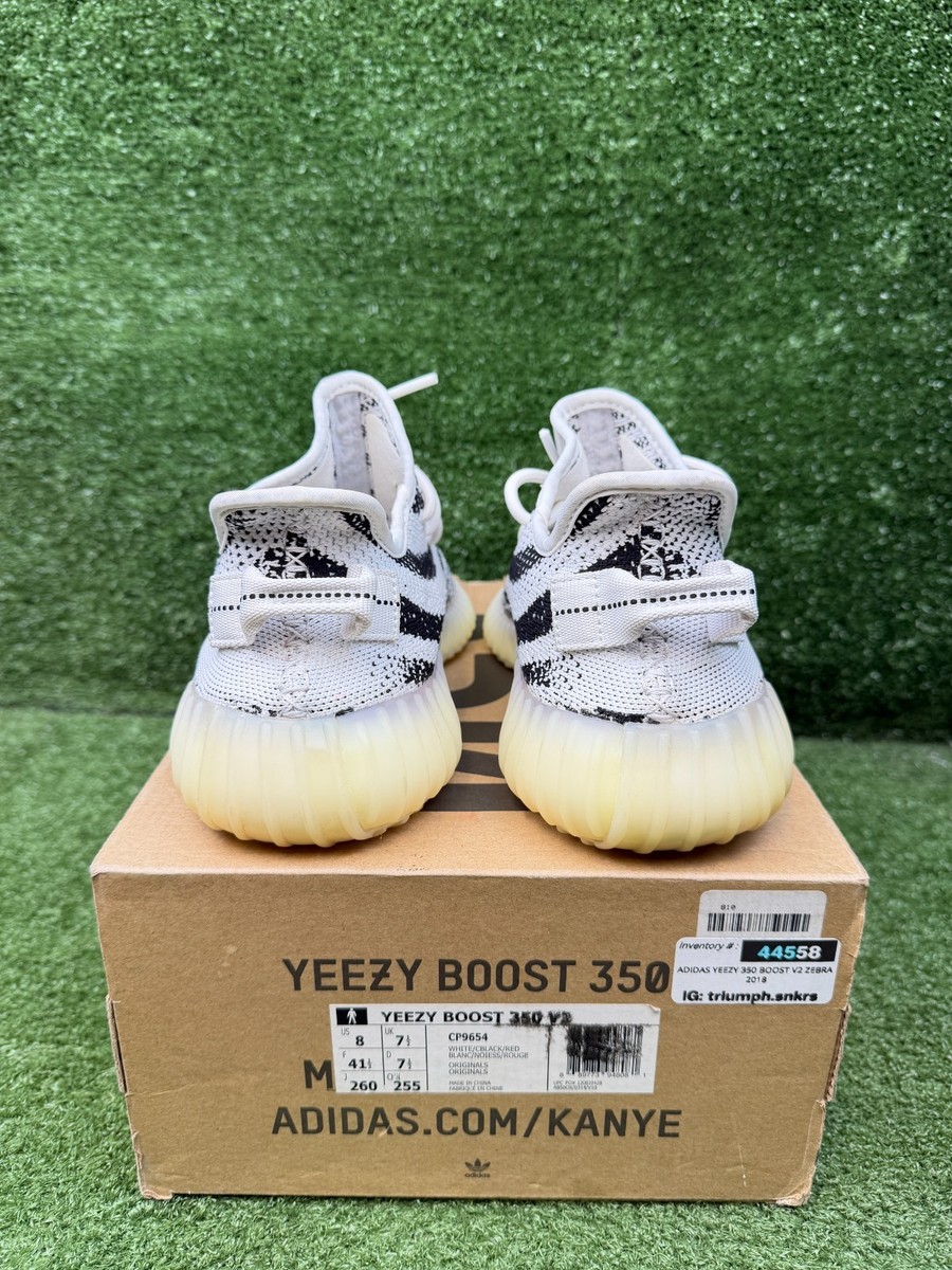 Size 8 - adidas Yeezy Boost 350 V2 Low Zebra | eBay