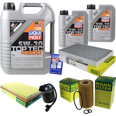 INSPEKTIONSKIT FILTER LIQUI MOLY ÖL 7L 5W-30 für Mercedes-Benz Viano W639 CDI