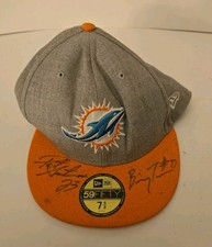 Miami Dolphins Signed New Era 59FIFTY Hat 7 5/8 Reshad Jones Bryant McKinnie...