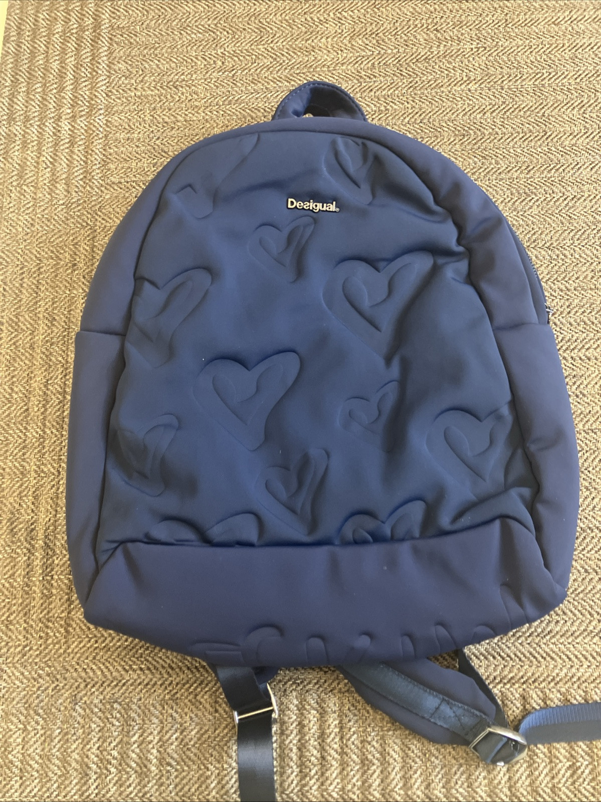 Desigual Heart Backpack Small denim heart backpack blue women main image 2