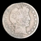 1904-O Barber Silver Half Dollar