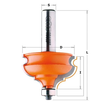 CMT Orange Tools Molding Router Bit 2 Flute Carbide Tipped 3-1/16'' L 856.501.11