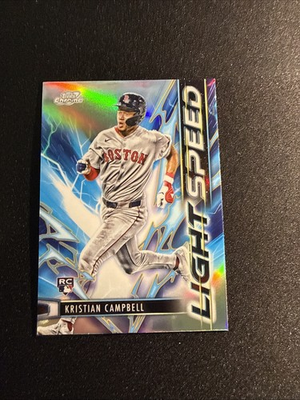 #ad #ad 2025 Topps Cosmic Chrome Lightspeed Kristian Campbell #LS 25 RC $2.00