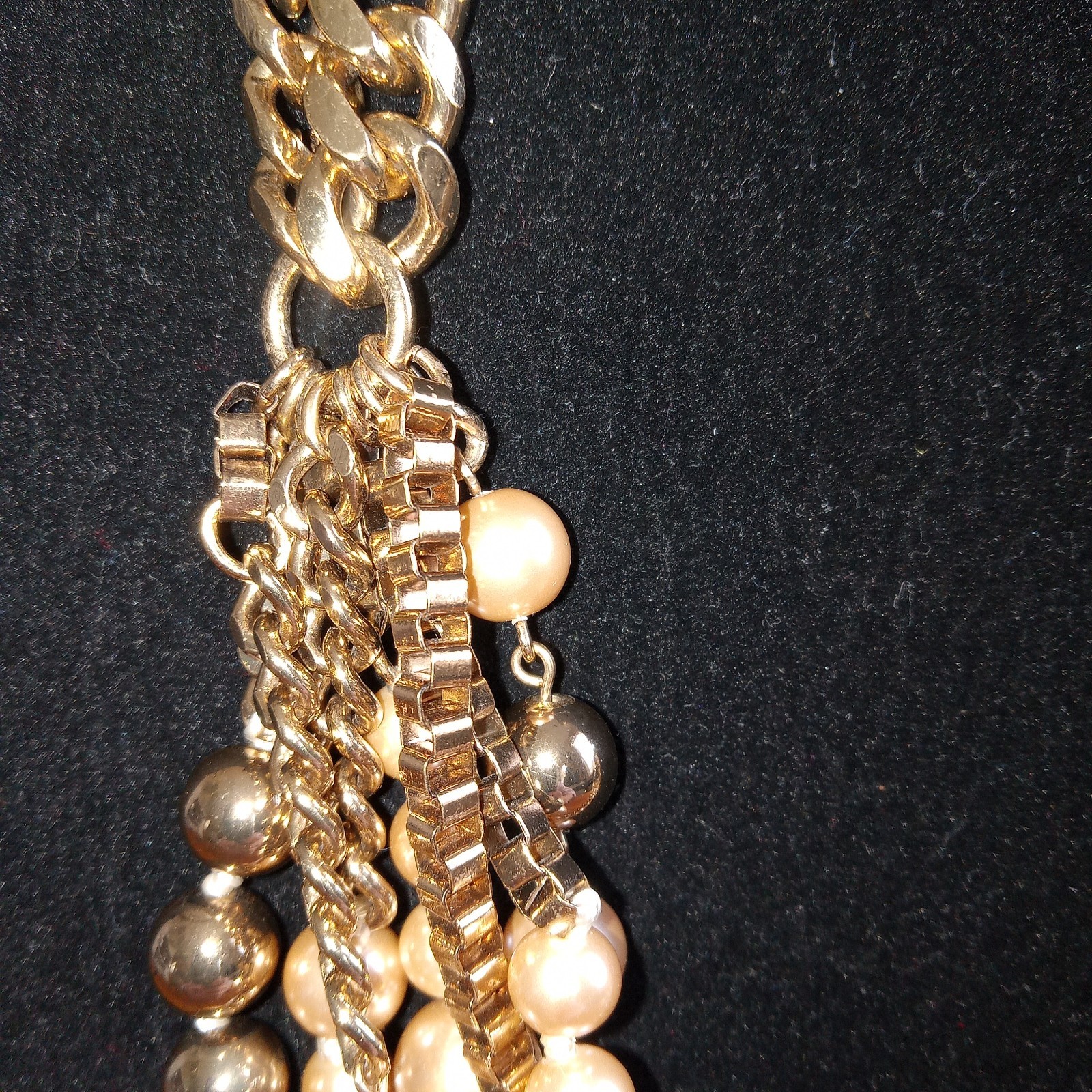 Stella + Dot Multistrand Statement Champaign Gold… - image 5