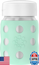 Lifefactory 8oz Stainless Steel Vacuum Insulated Wide Neck Baby Bottle Mint