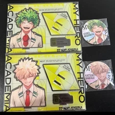My Hero Academia Jump Giga Acrylic Stand Badge Set Midoriya Bakugo Japan Bonus