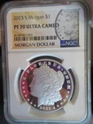 2023 S $1 Morgan Silver Dollar NGC PF70 Ultra Cameo Morgan Dollar Morgan Label
