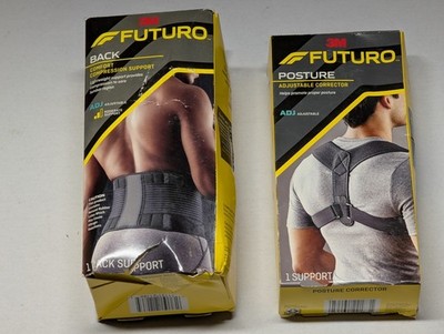 3M Futuro Back Support + Posture Corrector   NEW, Open Box Bundle