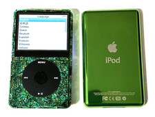 APPLE iPOD CLASSIC 7th Generation Atomic Green Sparkler 256GB SSD Mega Battery