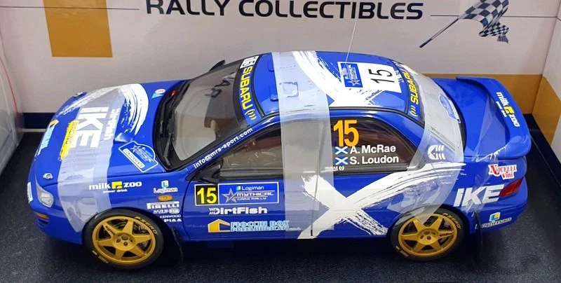 Sun Star 1/18 Scale Diecast 5529 Sabaru Impreza 555 #15 Logiman Mythical Car '23 - Image 4 of 4