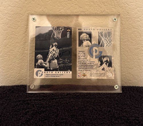 1995 Anfernee Penny Hardaway Upper Deck Photo Gallery Cards Auto W COA Sticker